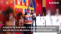 Alişan ve eşi Buse Varol oğulları Burak'ın birinci yaşını kutladı