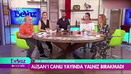 Eda Erol'dan Alişan'a canlı yayın sürprizi