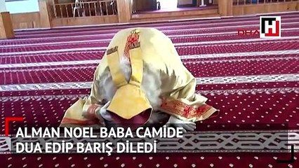 Alman Noel Baba camide dua edip barış diledi