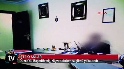 Başmüfettiş, rüşvet alırken suçüstü yakalandı