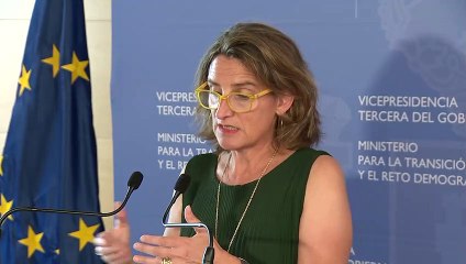 La vicepresidenta Teresa Ribera explica los pormenores del plan de ahorro energético que entró en vigor en agosto