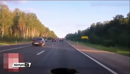 Alkollü adamın otostop macerası kazayla son buldu