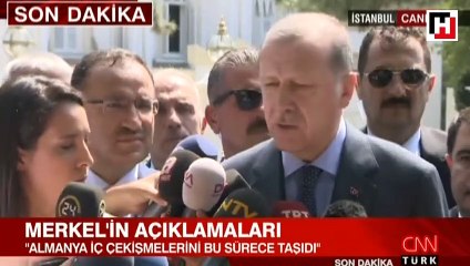 Cumhurbaşkanı Erdoğan,  Almanya'daki Türk seçmenlere seslendi