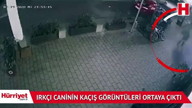 Son dakika... Irkçı caninin kaçış görüntüleri ortaya çıktı