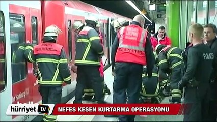Tren istasyonunda nefes kesen kurtatarma operasyonu