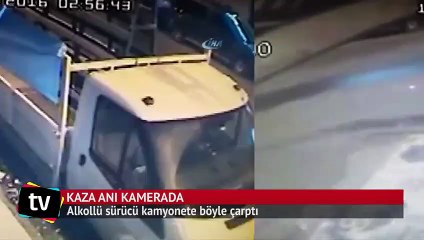 Alkollü sürücü dehşeti kamerada