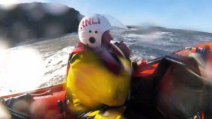 Dramatic video shows moment walkers were rescued by RNLI - Credit - RNLI