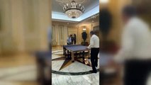 Cumhurbaşkanı Recep Tayyip Erdoğan'ın Kazakistan Cumhurbaşkanı ile masa tenisi oynadı