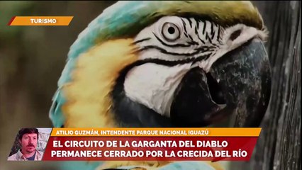 El circuito de la garganta del diablo permanece cerrado por la crecida del río