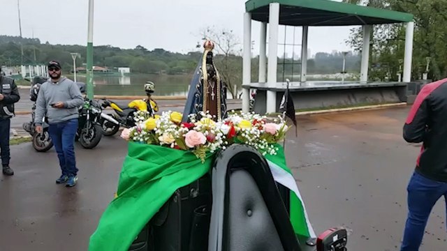 70ª Festa da Padroeira: procissão dos motociclistas é realizada em Cascavel
