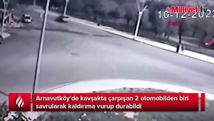 Otomobilin altında kalmaktan son anda kurtuldular