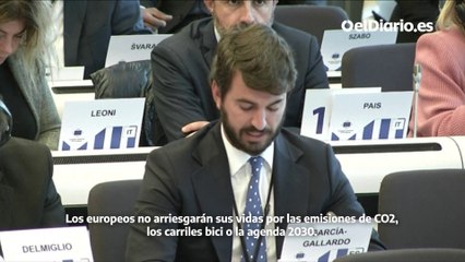 García-Gallardo lleva la política de Vox al Comité Europeo de las Regiones y lo abronca por su “catastrofismo climático”