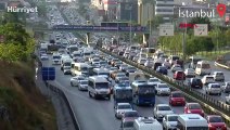 İstanbul'da haftanın ilk gününde trafik yoğunluğu oluştu