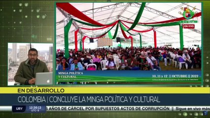 En Colombia concluye la minga cultural y política
