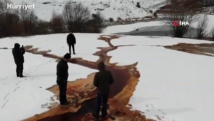 Otlukbeli Gölü güzelliğiyle hayran bırakıyor
