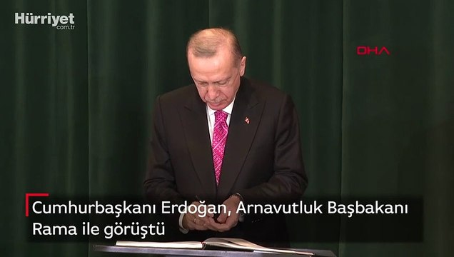 Cumhurbaşkanı Erdoğan, Arnavutluk Başbakanı Rama ile görüştü