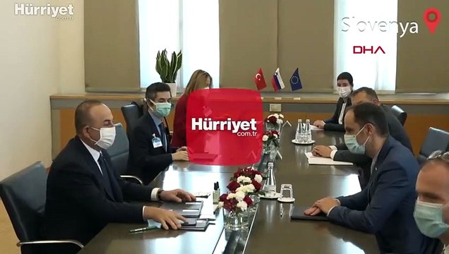 Bakan Çavuşoğlu, Slovenya Dışişleri Bakanı Anze Logar ile görüştü