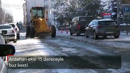 Download Video: Ardahan eksi 15 dereceyle buz kesti