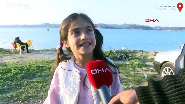 Adana'da teknede mangal keyfi yaptılar