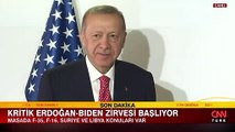 Cumhurbaşkanı Erdoğan, ABD Başkanı Joe Biden ile bir araya geldi