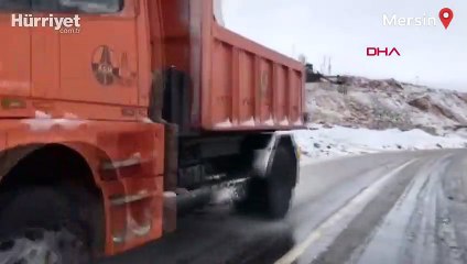 Mersin'de yaylalar beyaza büründü