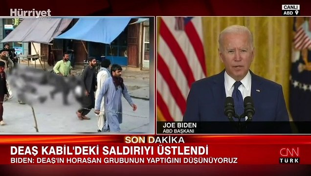 ABD Başkanı Joe Biden, Afganistan'daki saldırılar sonrası açıklamalarda bulundu