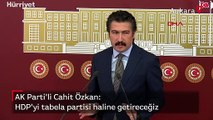 AK Parti'li Cahit Özkan: HDP'yi tabela partisi haline getireceğiz