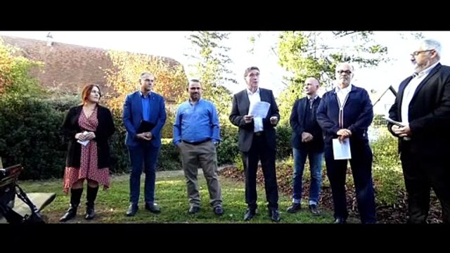 Brumath Inauguration Plaque Interreligieuse au Jardin des Tilleuls