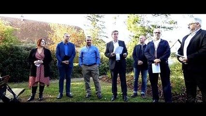 Brumath Inauguration Plaque Interreligieuse au Jardin des Tilleuls