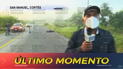 ¡Lamentable! Carro “fantasma” mata a hombre en carretera a San Manuel, Cortés