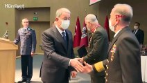 Bakan Akar ve komutanlar, başarılı personele madalya ve ödül törenine katıldı