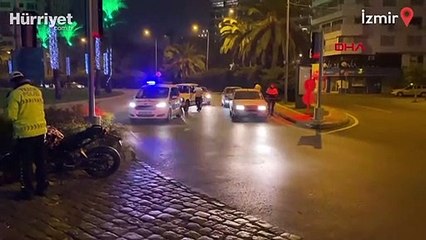 Alkolllü sürücü, uygulamadan kaçarken motosikletle polise çarptı