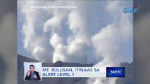 Mt. Bulusan, itinaas sa alert level 1 | Saksi