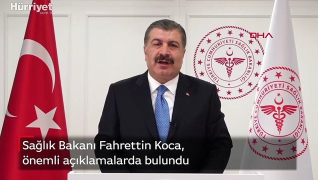 Sağlık Bakanı Fahrettin Koca önemli açıklamalarda bulundu
