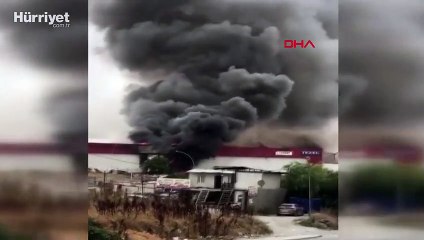 Esenyurt'ta fabrikada yangın