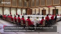 Cumhurbaşkanı Erdoğan milli sporcuları kabul etti