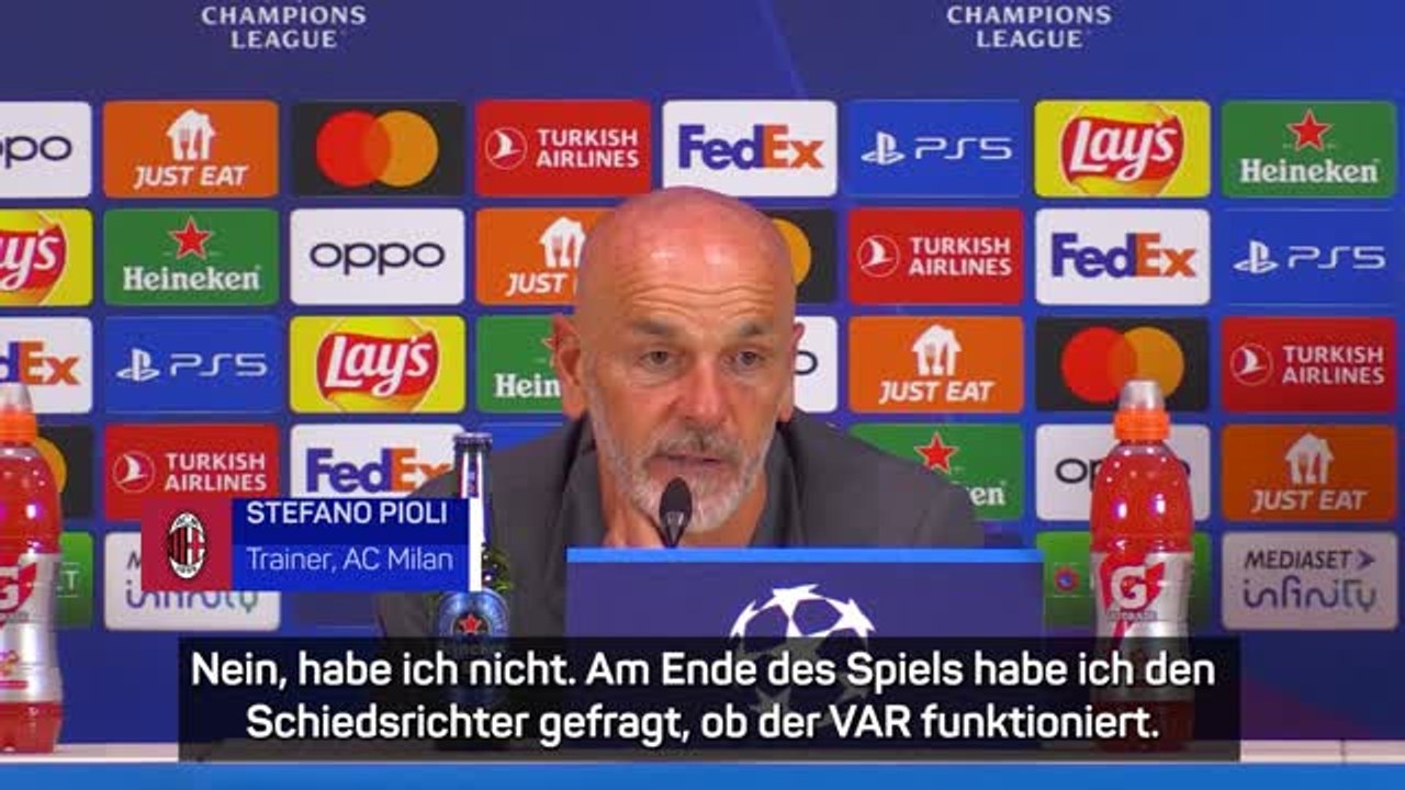Pioli über Siebert: 'Nicht seinen besten Abend'