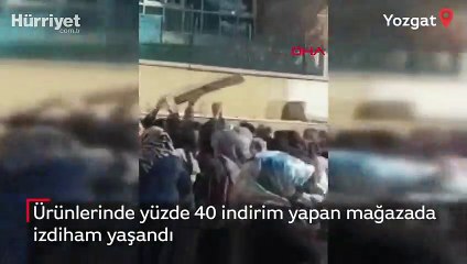 Yozgat’ta indirim izdihamı