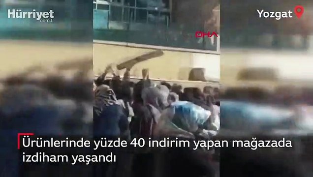Yozgat’ta indirim izdihamı