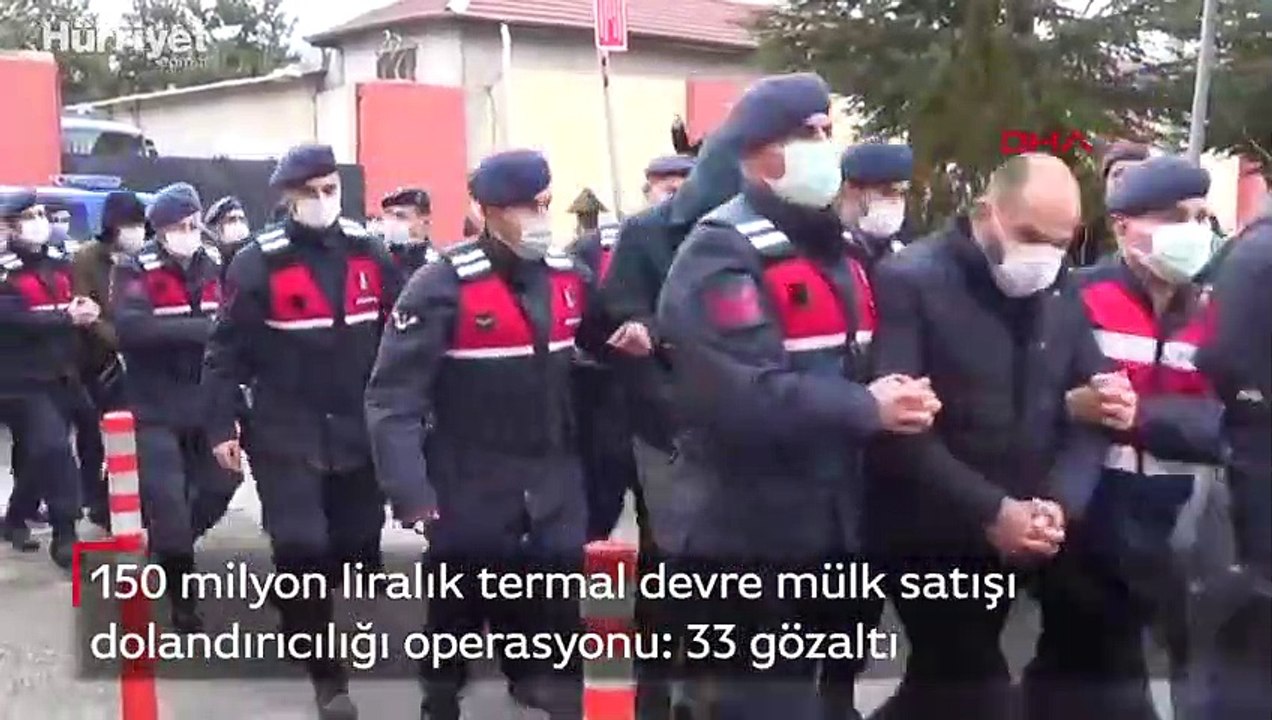 150 milyon liralık termal devre mülk satışı dolandırıcılığında çok sayıda gözaltı!