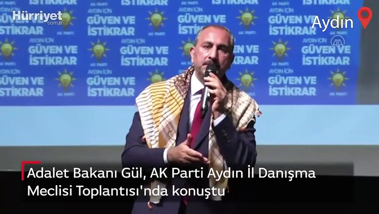 Adalet Bakanı Gül, AK Parti Aydın İl Danışma Meclisi Toplantısı'nda konuştu