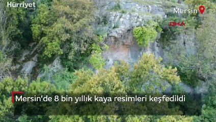 Mersin'de 8 bin yıllık kaya resimleri bulundu