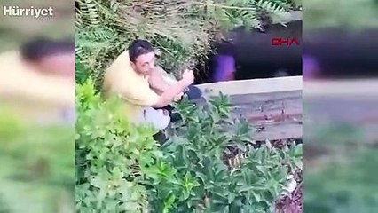 5 metre yükseklikten düştü  çığlıklarını apartman sakinleri duydu