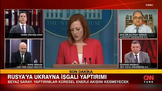 Beyaz Saray Sözcüsü Jen Psaki, Rusya'ya Ukrayna işgaline ilişkin konuştu.