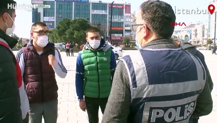 Esenyurt Meydanı'nda koronavirüs denetimi