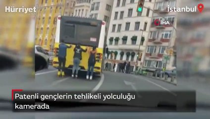 Patenli gençlerin tehlikeli yolculuğu kamerada