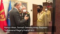 Bakan Akar, Somali Genelkurmay Başkanı Tuğgeneral Rage'yi kabul etti