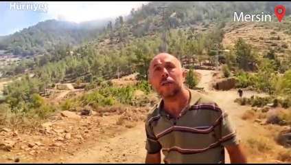 Mersin'de orman yangınına havadan ve karadan müdahale ediliyor