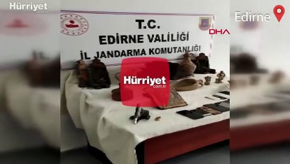 Edirne merkezli 6 ildeki tarihi eser operasyonunda altın işlemeli Tevrat ele geçirildi