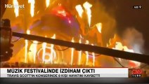 Müzik festivalinde izdiham çıktı